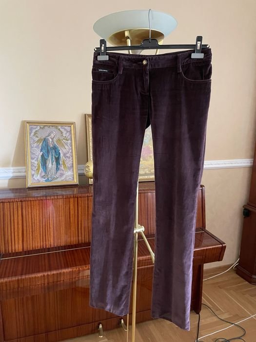 Women Dolce&Gabbana Trousers Burgundy 36
