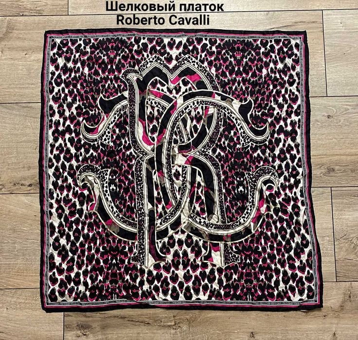 Unisex Roberto Cavalli Sciarpa Setà 87x83cm