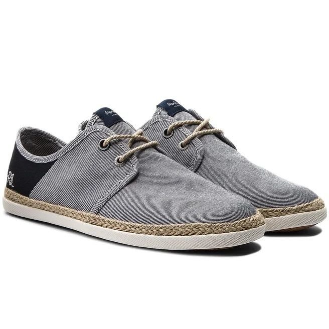 Uomo Pepe Jeans Mocassini Grigio Tessuto 45