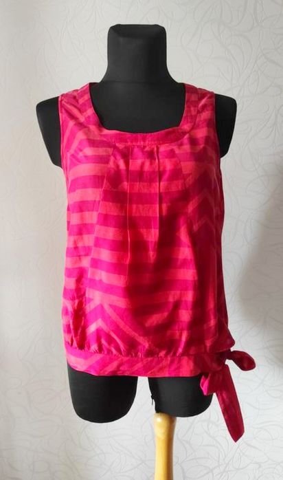 Women Monsoon Shirt Red-Orange Silk Cotton 44