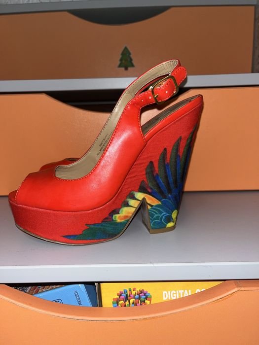 Femme Nine West Talons Rouge Cuir Synthétique 36