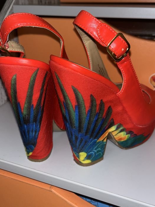 Femme Nine West Talons Rouge Cuir Synthétique 36