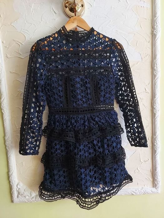 Женский self-portrait Платье Чёрный 34