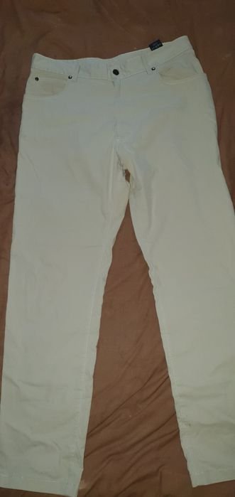 Women Trousers Beige 40
