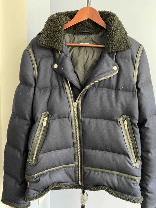 Мужской The Kooples Пуховик Синий 38