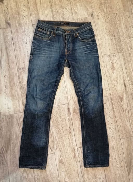 Men Nudie Grim Tim Jeans Blue Denim 30