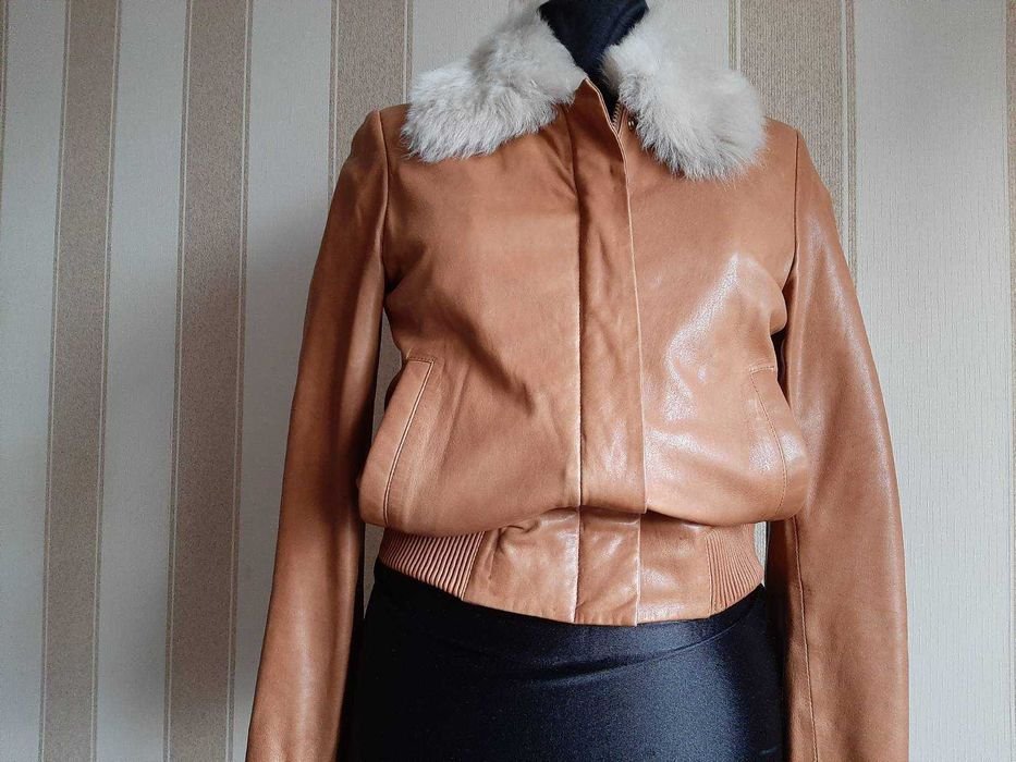 Donna Reiss Bomber Nero Pelle 36