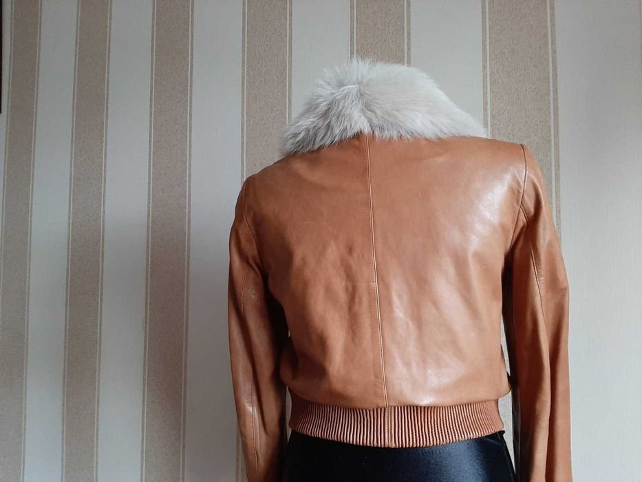 Donna Reiss Bomber Nero Pelle 36