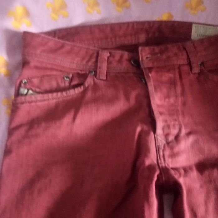 Мужские Джинсы Тёмно-синий Джинс 34