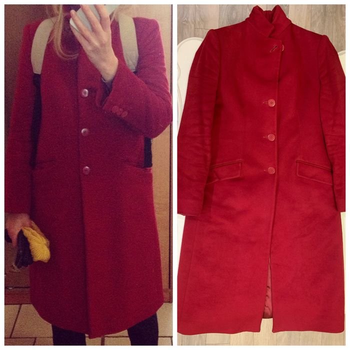 Armani Manteau Rouge S