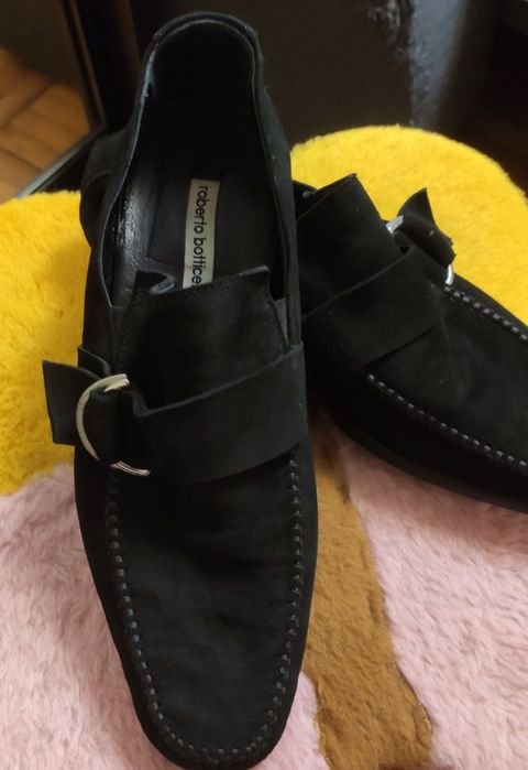 Uomo Roberto Botticelli Tacchi Nero Suede 42