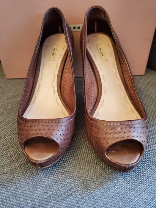 Miu Miu Talons Beige 37
