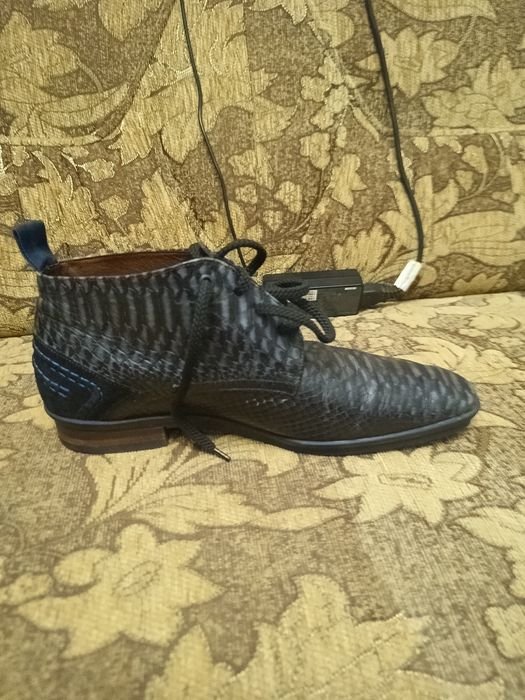 Uomo Floris van Bommel Tacchi Blu Navy Pelle 42.5