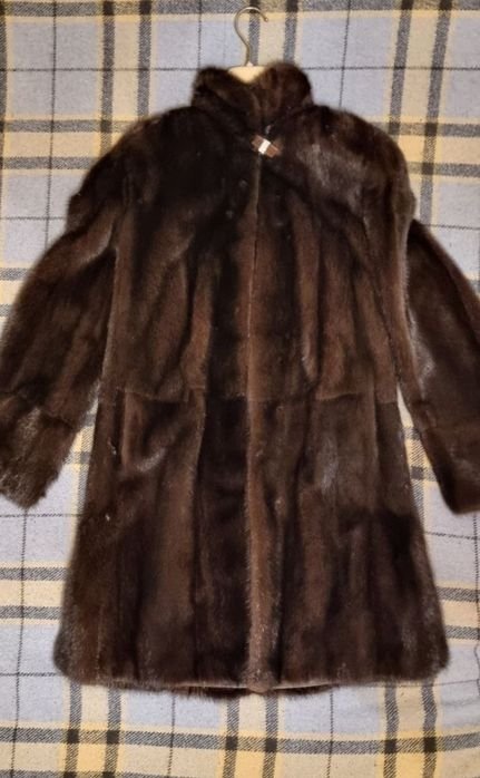 Femme MIDO International Manteau Marron Vison 36