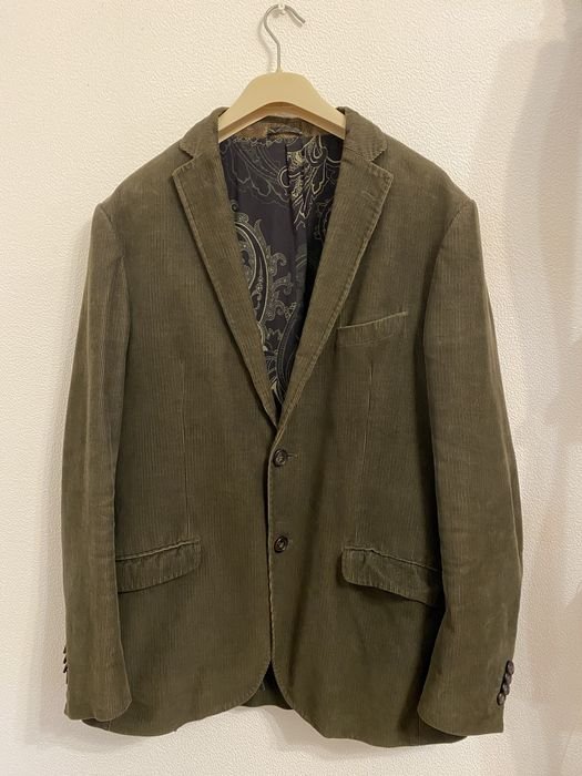 Homme Etro Blazer Marron Velours L