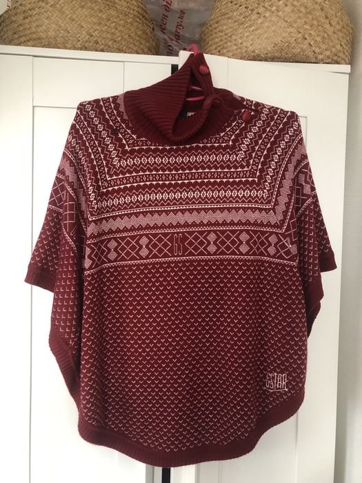 Femme G-Star Raw Poncho Neige Tricot 36