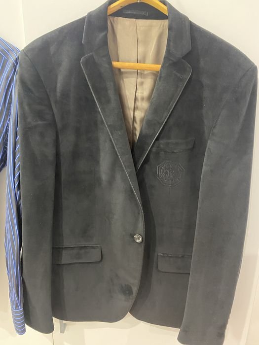 Женский Stefano Ricci Пиджак Чёрный Бархат 40