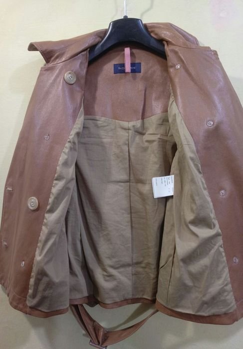 Женский Piazza Sempione Пиджак Коричневый Кожа 36