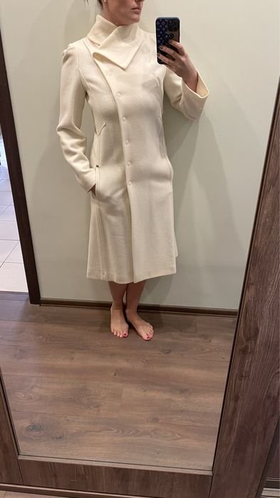 Women Sonia Rykiel Coat White Wool 36