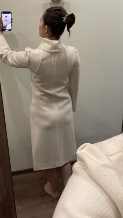 Women Sonia Rykiel Coat White Wool 36