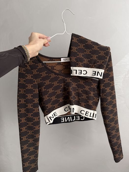 Женский Celine Топ и Шорты Чёрный 34