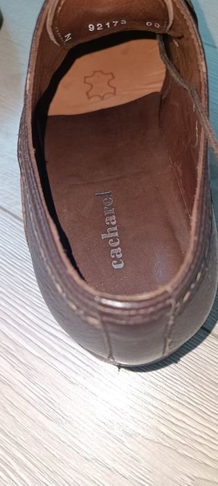 Men Cacharel Heels Brown Leather 42