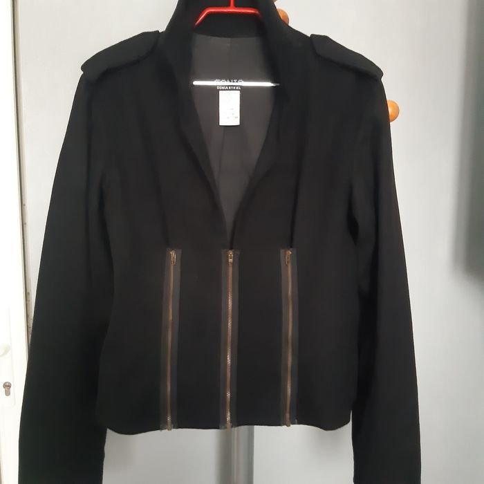 Женский Sonia Rykiel Пиджак Чёрный Шерсть 38