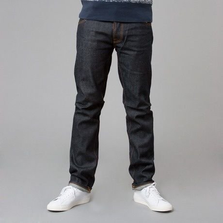 Мужской Nudie Jeans Джинсы Тёмно-синий 28