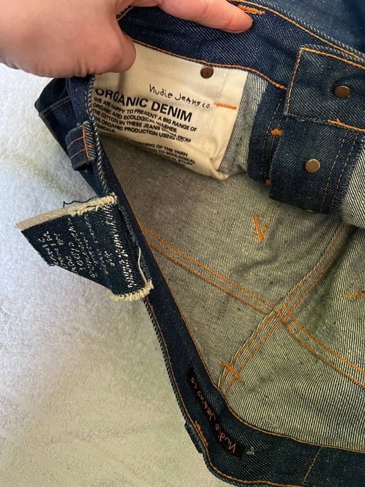 Мужской Nudie Jeans Джинсы Тёмно-синий 28
