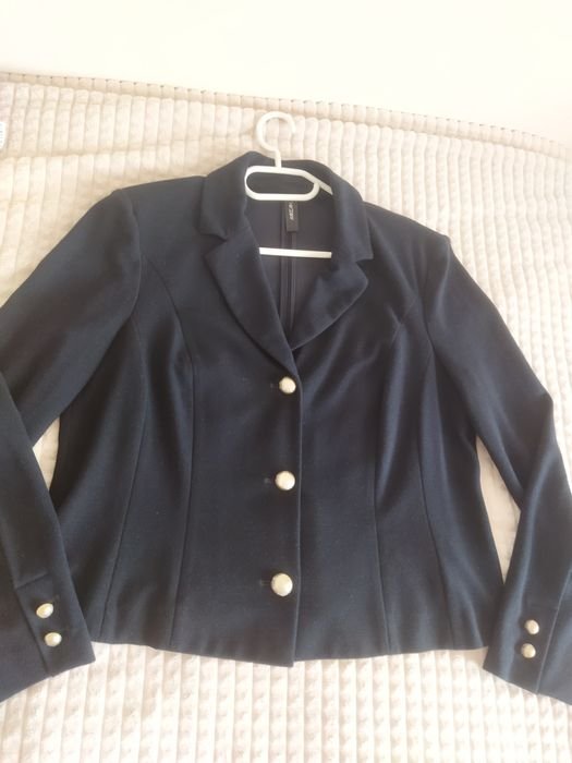 Women MARCCAIN Blazer Midnight Blue Viscose N6