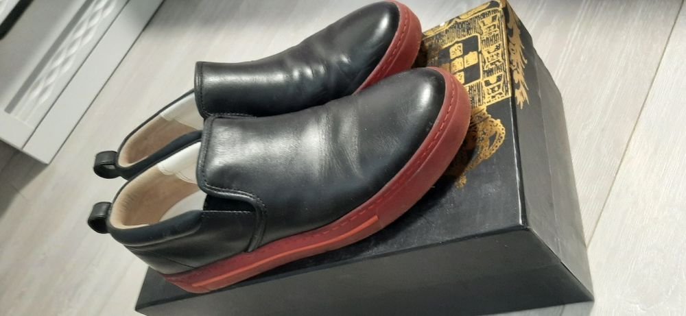 Women Loafers Black Leather 39