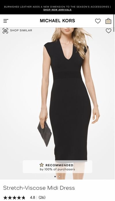 Женский Michael Kors Платье Ягодный Эластик 36