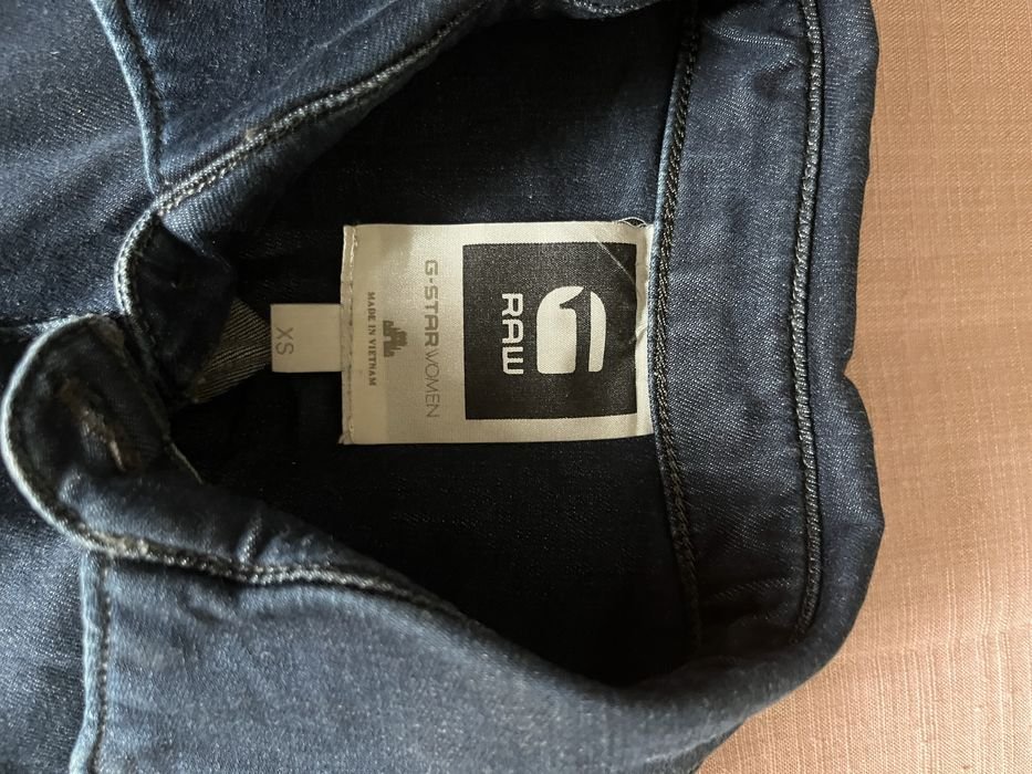 Femme G-star RAW Gilet Bleu Marine Denim XS