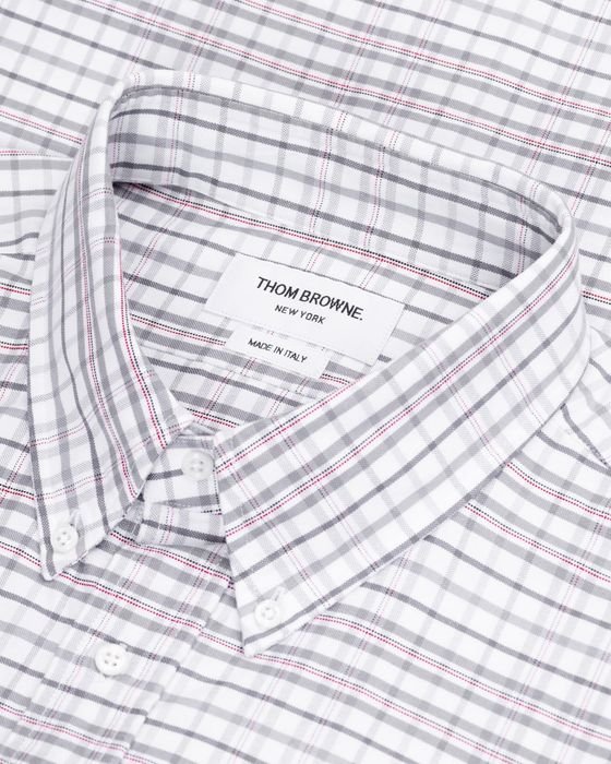 Herren THOM BROWNE Hemd Grau Baumwolle 44