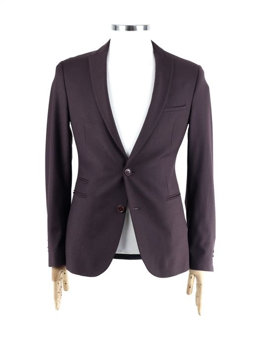 Мужской DRYKORN Пиджак Темный бордовый Шерсть 36