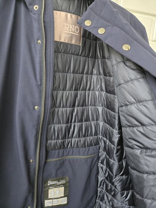 Men Herno Jacket Grey Lightweight 52