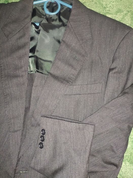 Uomo Hamilton Blazer Asfalto Scuro Viscosa 44