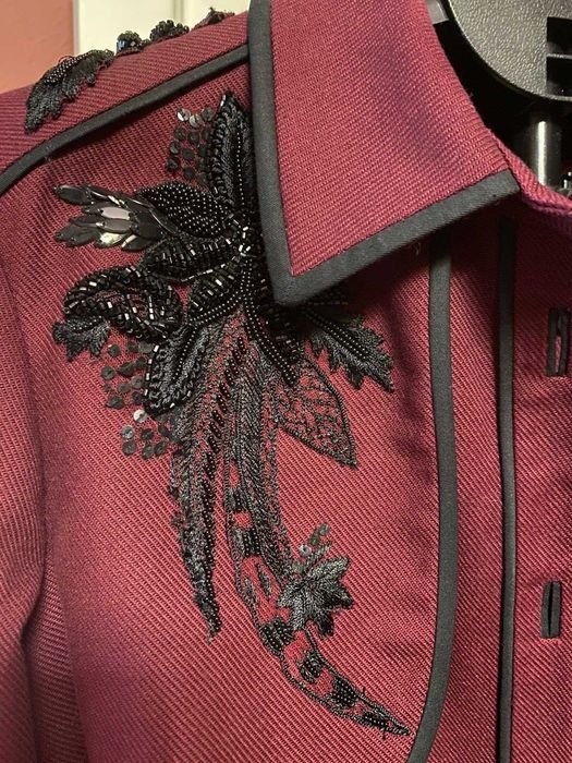 Женский Jason Wu Плащ Бордовый Бавовна 36