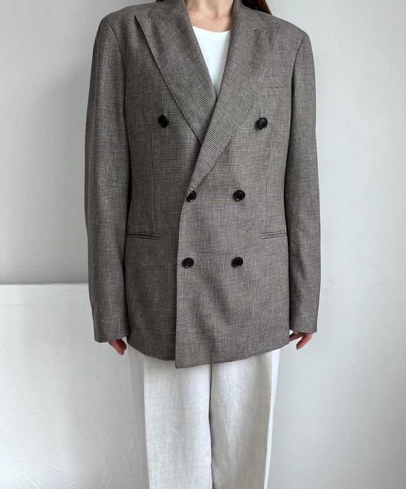 Женский REISS Жакет Коричневый Шерсть Оверсайз