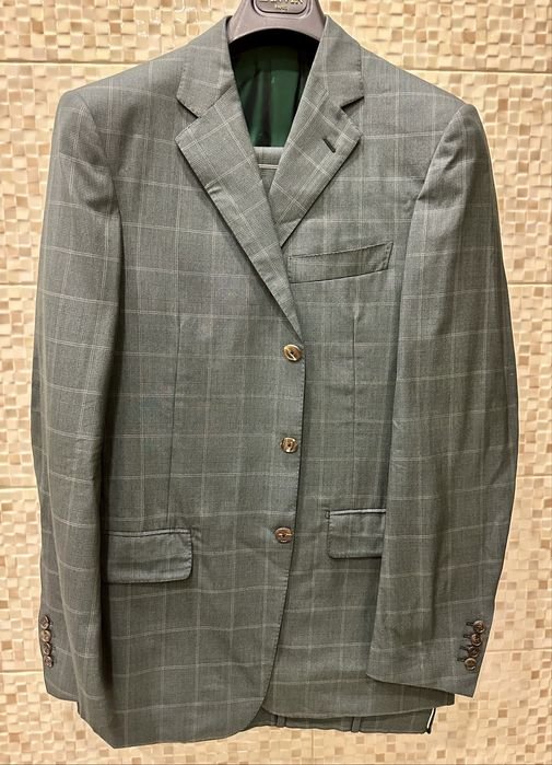 Мужской Belvest Костюм Зелёный 50