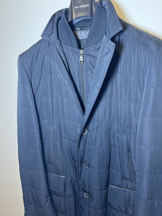 Мужской ROY ROBSON Пальто Чёрный Другой Материал