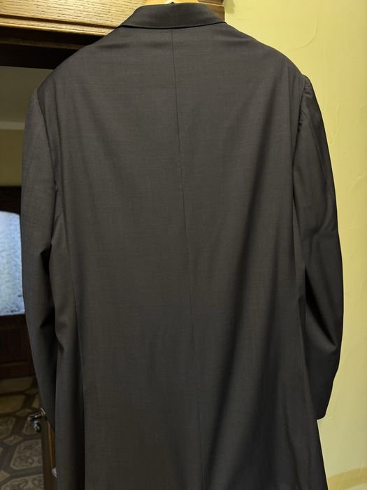 Men Canali Suit Grey Wool 46