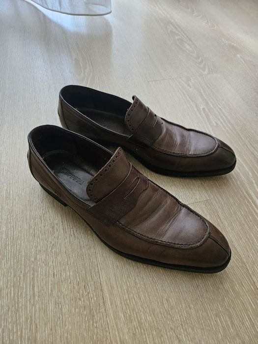 Мужские Roy Robson Лоферы Чёрные Кожа 43