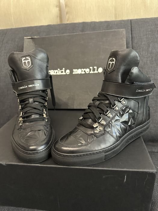 Donna Frankie Morello Stivali Neri Pelle 37