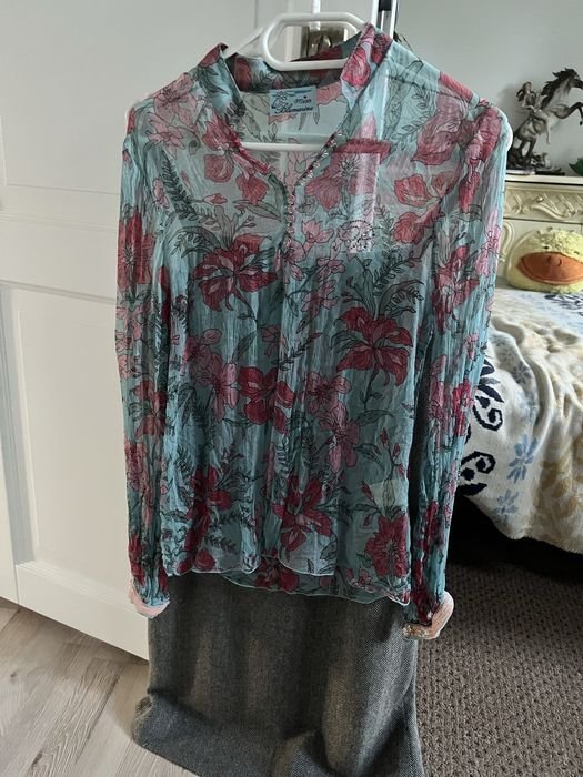 Женский Miss Blumarine Блузка Голубой Другой 36