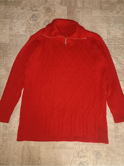 Donna Reiss Maglione Rosso Lana 42