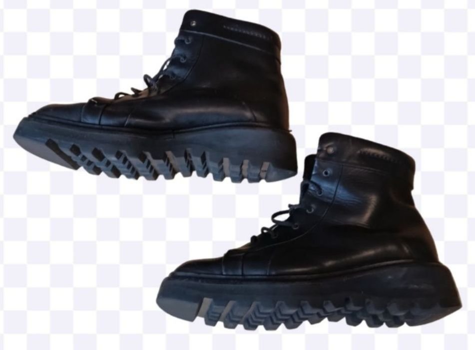 Uomo Gianfranco Ferre Stivali Neri Pelle 41