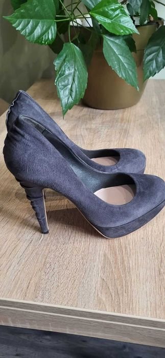 Женские MIU MIU Туфли Тёмно-синие Нубук 37.5