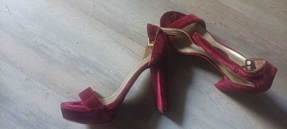 Femme Guess Talons Bourgogne Textile 41