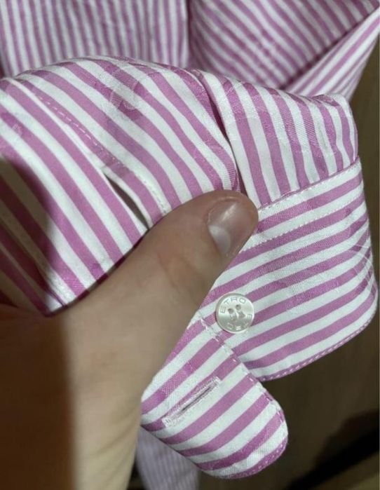 Мужской Etro Рубашка Розовая 44 IT